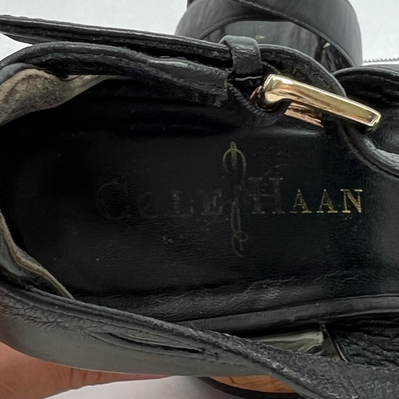 Cole Hann X Nike Air Marisa Wedge Black Espadrille Sandals Sz 5B - Picture 14 of 15